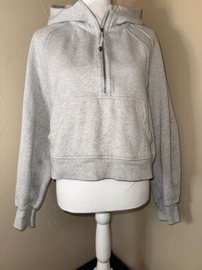 lululemon athletica Heather Gray Half-Zip Hoodie